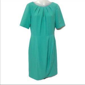 Tahari short sleeve sheath dress ASL scoop neck 6